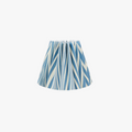 Blue Chevron Sconce Shade