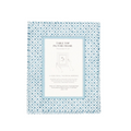 Blue Dot Block Print Paper Photo Frame