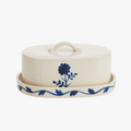 Blue Flower Butter Dish