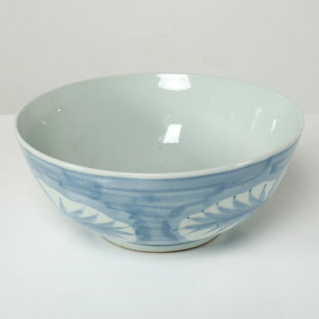 Blue Handpainted Freya Bowl interior