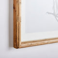 Blue Heron Prints in Bamboo Style Frames - corner closeup