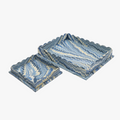 Blue Mountain Marbleized Desk Tray Set