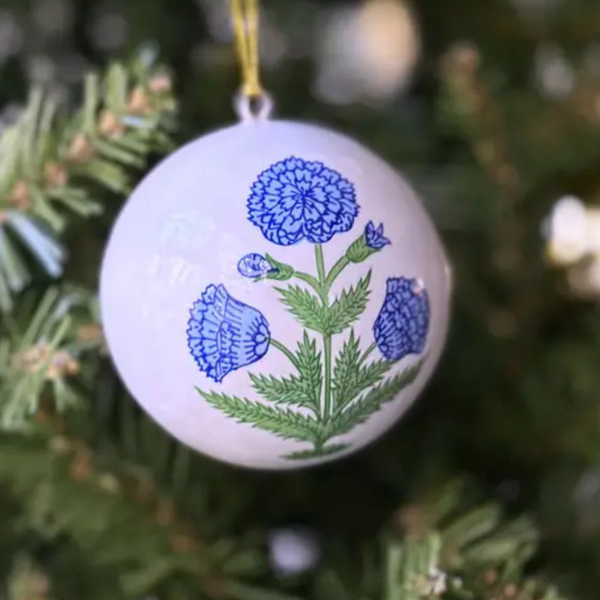 Blue Poppy Ornament