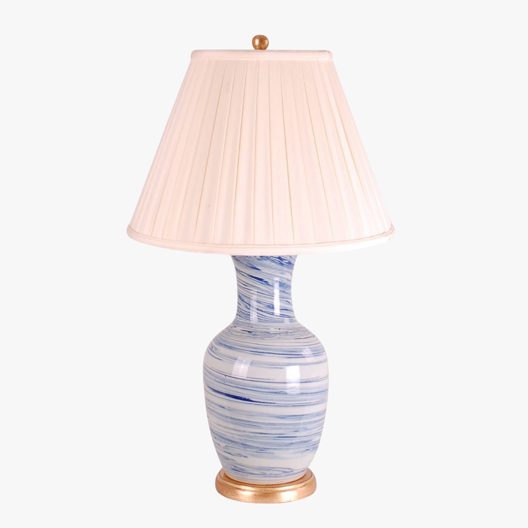 Blue Swirl Lamp