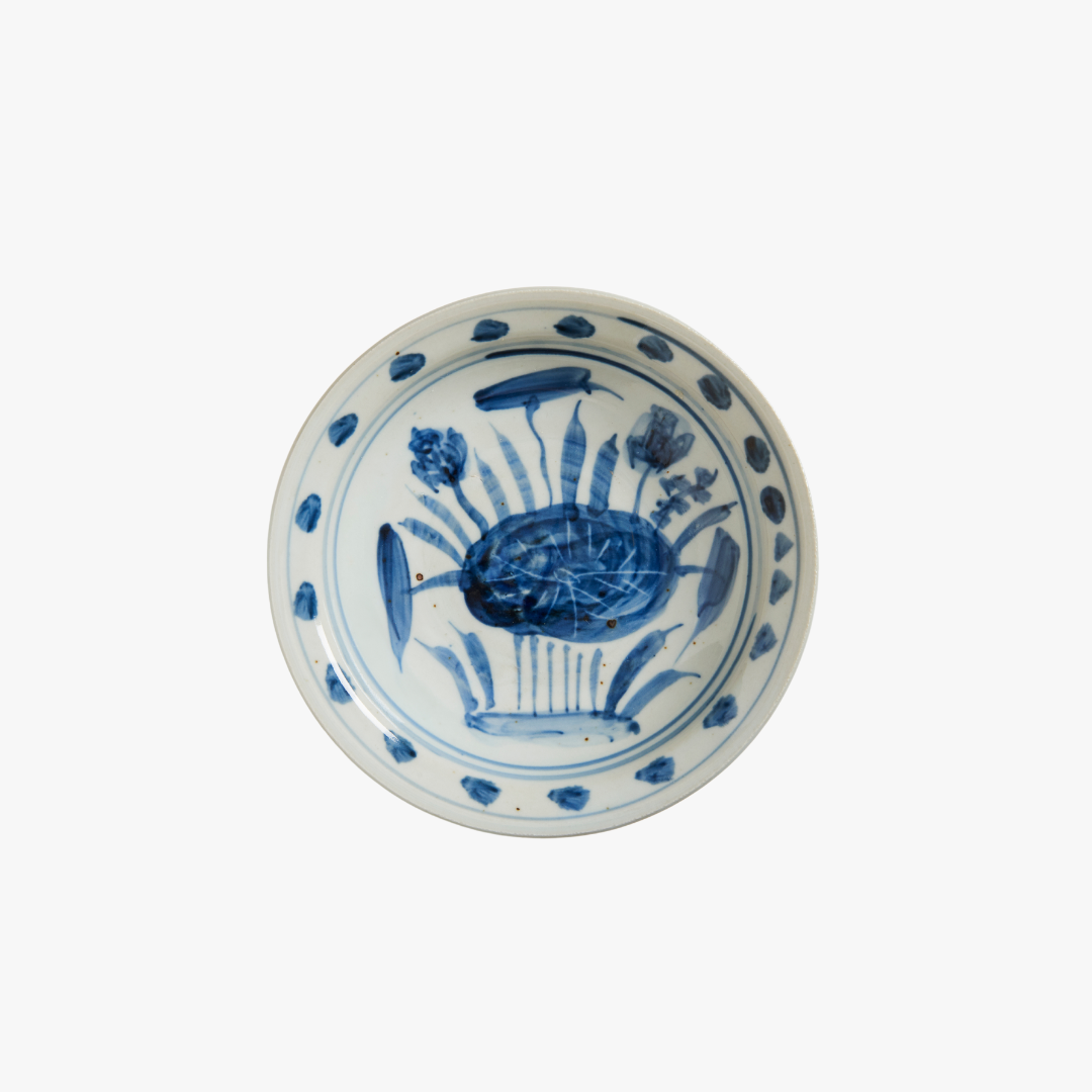 Blue and White Lotus Trinket Dish