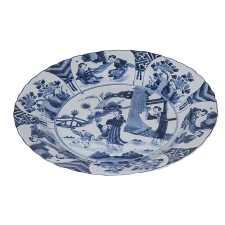 Blue and white Noble Lady Decorative Plate
