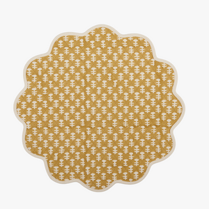 Boti Mustard Scalloped Placemat