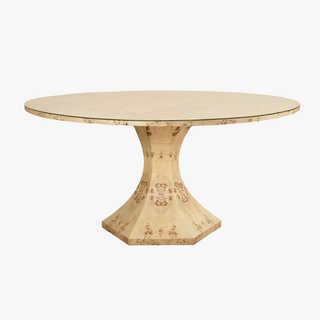 Bransford Burl Round Dining Table