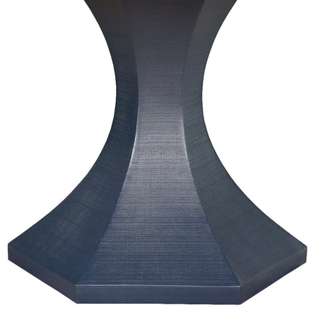 Bransford Navy Dining Table Hexagon pedestal base