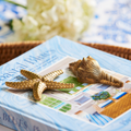 Brass Conch Shell and Starfish Paper Weights