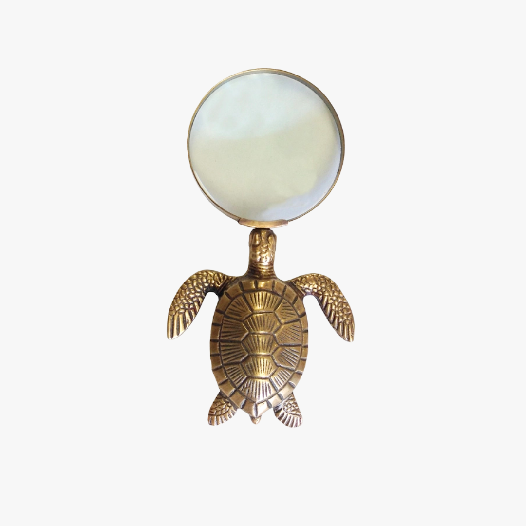 Brass Sea Turtle Magnifying Glass