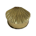 Brass Shell Lidded Box open partially