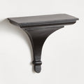 Breton Black Wood Wall Bracket angle view