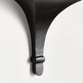 Breton Black Wood Wall Bracket closeup