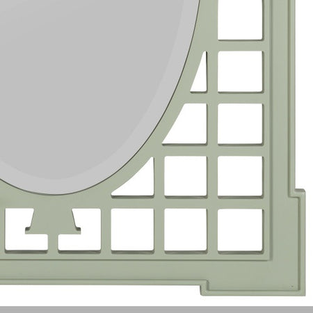 Bria Hammel x Cooper Classics Sage Garden Trellis Mirror corner closeup