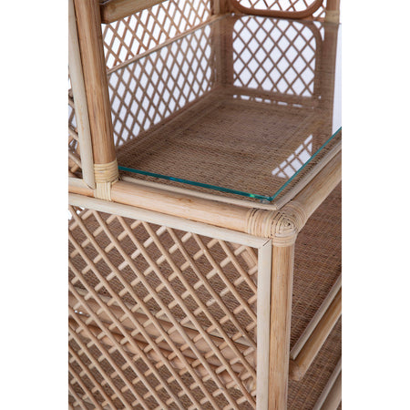 Brighton Rattan Etagere closeup