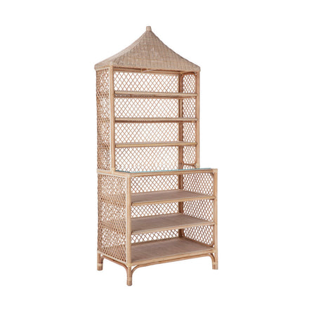 Brighton Rattan Etagere side view