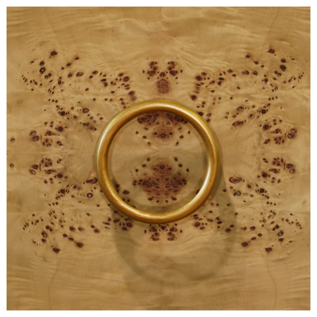 Brooklyn Burl Wood Vanity closeup