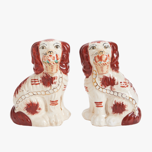 Brown Staffordshire Dogs