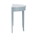 Brussels Pale Blue Demilune Console side view