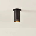 Buckley Cylinder Flush Mount - Bronze on ceiling