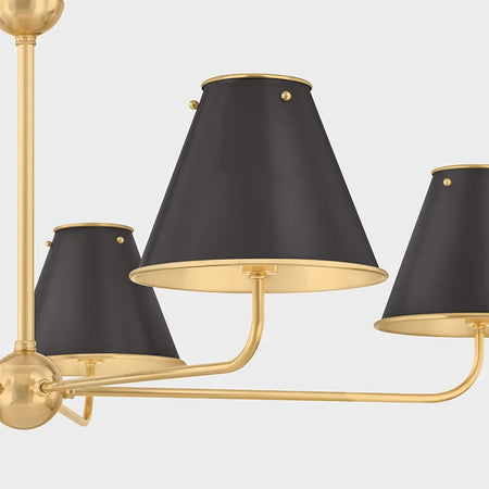 Burghley Distressed Bronze Chandelier - Mark D Sikes Lighting