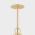 Burghley Off White Linear Chandelier Brass hardware