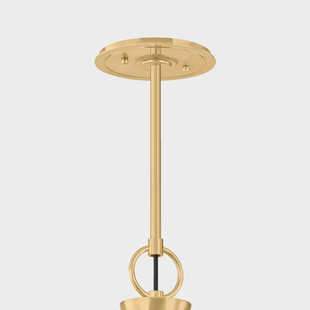 Burghley Off White Linear Chandelier Brass hardware