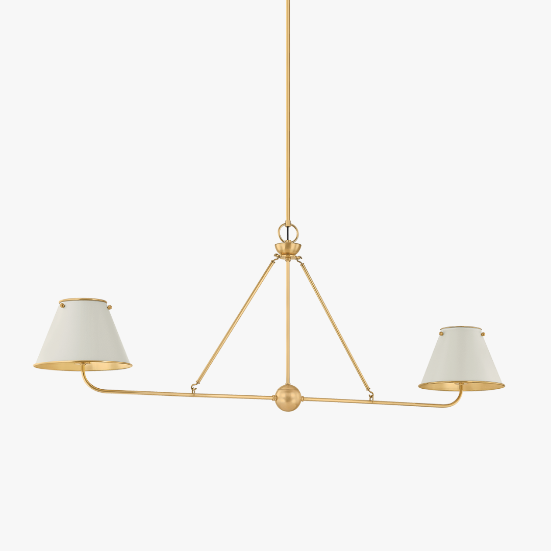 Burghley Off White Linear Chandelier 