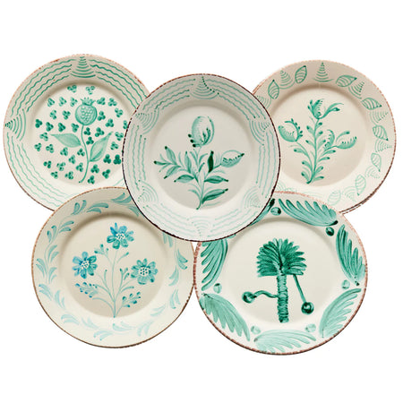 Casa Nuno Green Assorted Plate Set from Dear Keaton