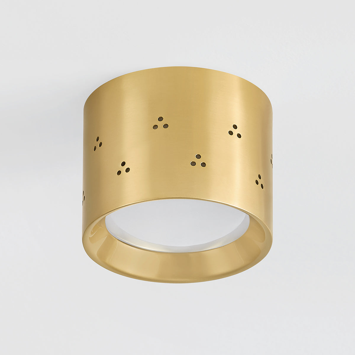 Edisto Flush Mount - Aged Brass Finish