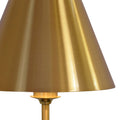 Colette Rechargeable Lamp Gold Metal Shade