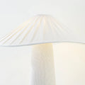 Chanterelle Linen  Table Lamp illuminated