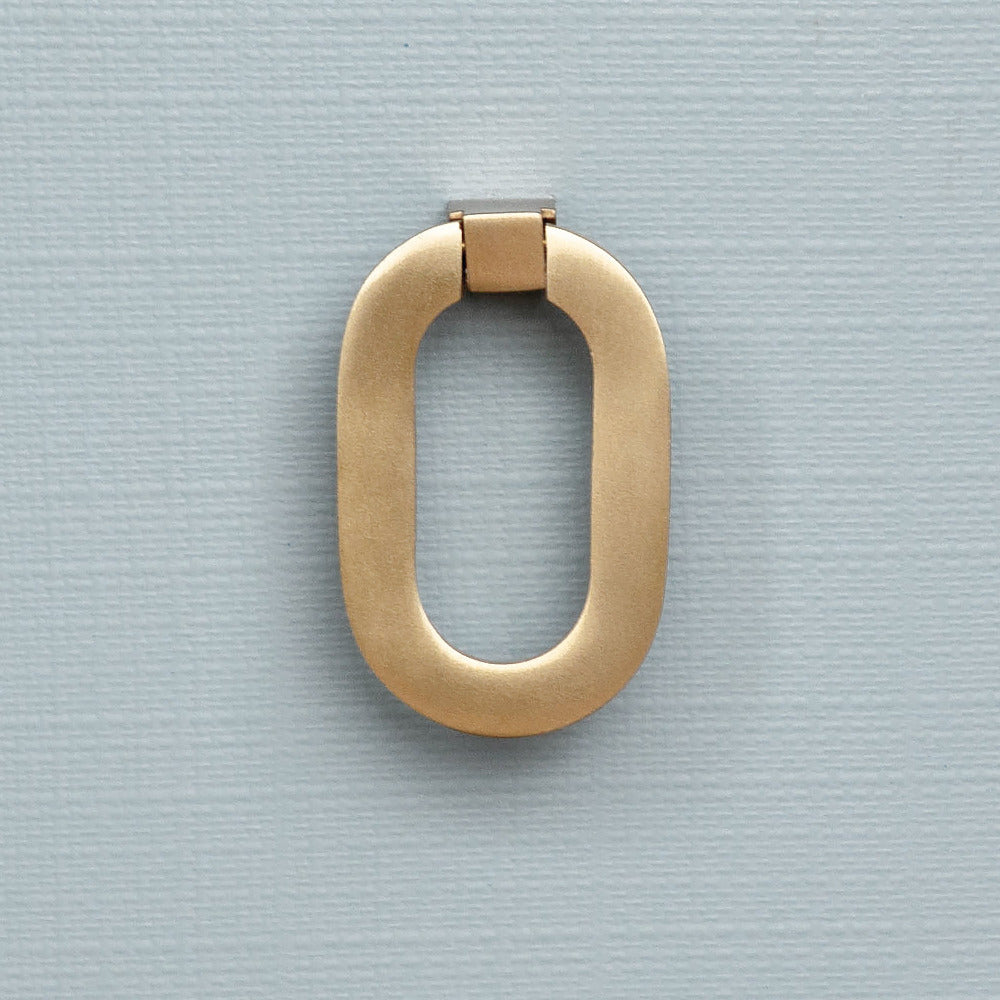 Castella Light Blue Chest brass hardware