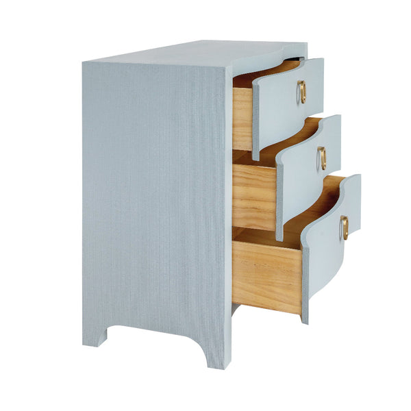 Castella Light Blue Chest with open drawers
