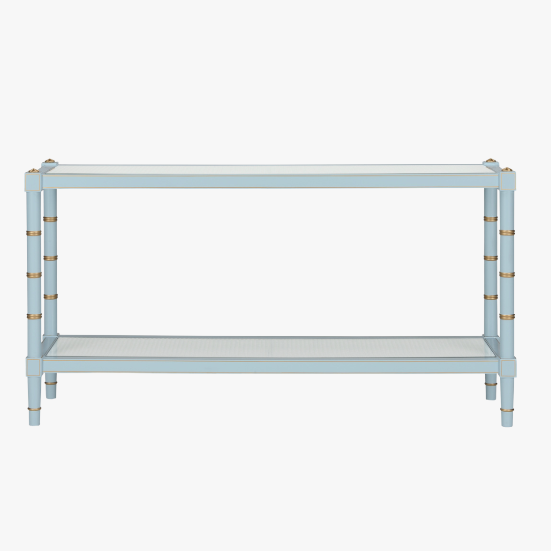 Cabana Pale Blue Console Table by Dear Keaton