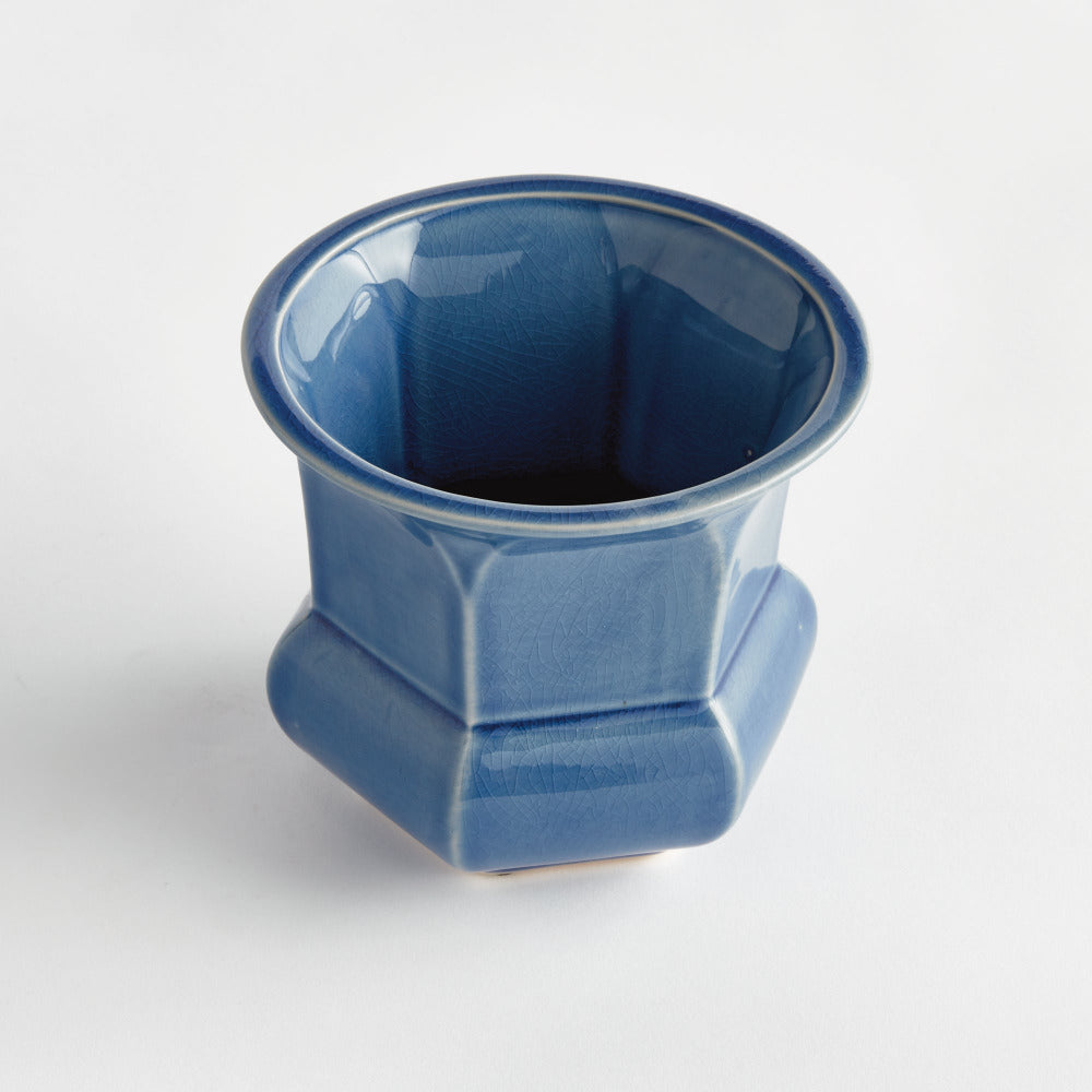 Calixte Blue Ceramic Planter Pot
