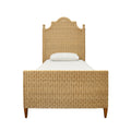 Callaway Woven Rattan Bed - twin size