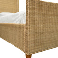 Callaway Woven Rattan Bed - twin size footboard