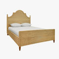 Callaway Woven Rattan Bed - arched headboard