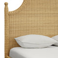 Callaway Woven Rattan Bed headboard closeup