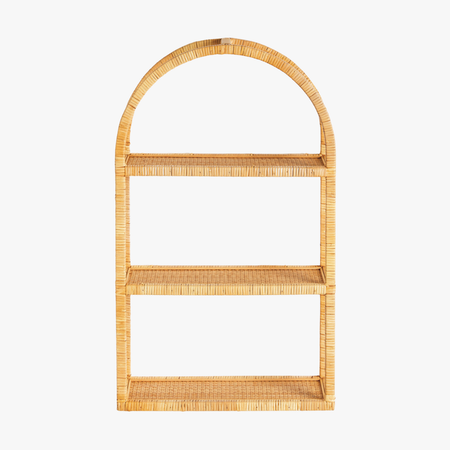 Cambria Rattan Wall Curio Shelf