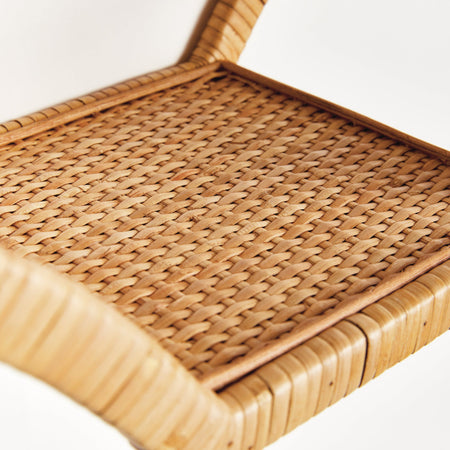 Cambria Rattan Wall Shelves texture detail