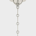 Cambridge French Blue Chandelier polished nickel chain