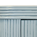 Cape Light Blue Reeded Rattan Buffet closeup