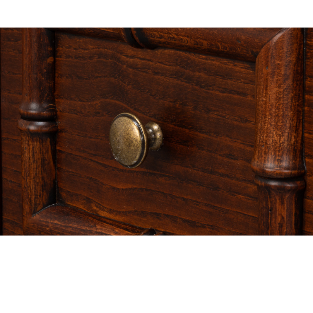 Capistrano Commode Chest - antique brass hardware