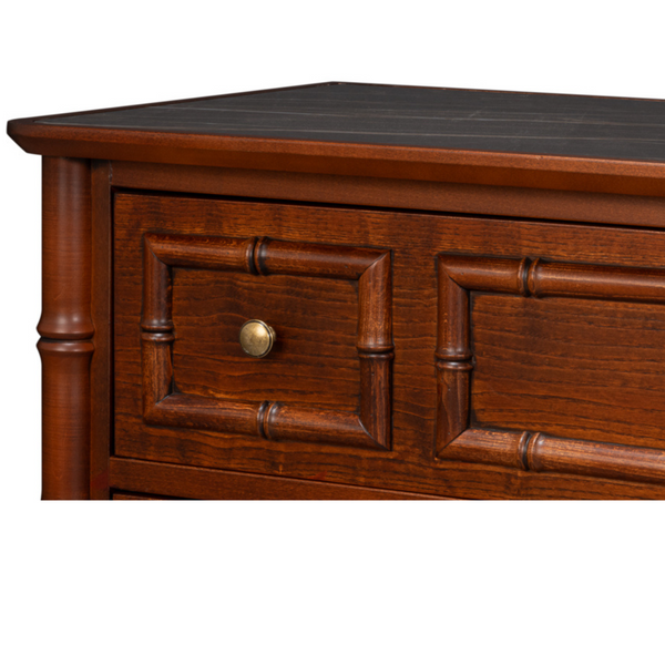 Capistrano Commode Chest - corner closeup