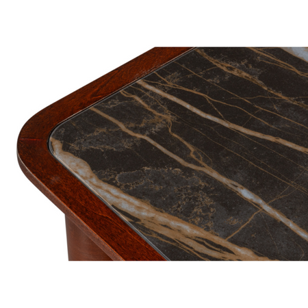 Capistrano Commode Chest - dark stone top closeup