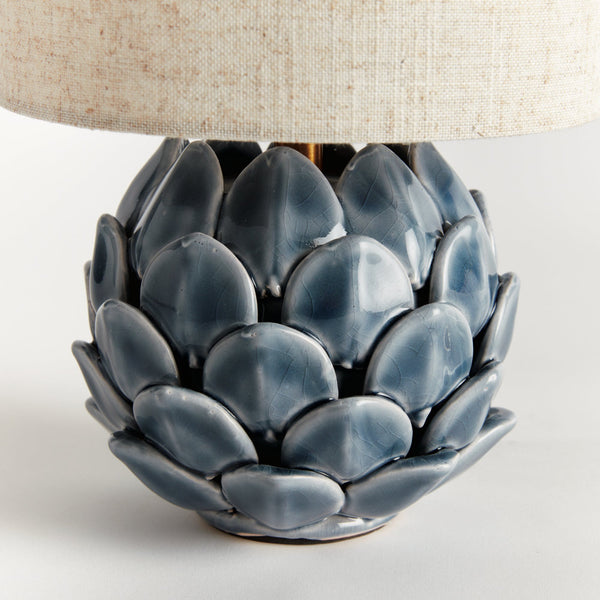 Carciofi Blue Ceramic Petal Mini Lamp