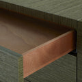 Cardiff Deep Olive Grasscloth Dresser top drawer